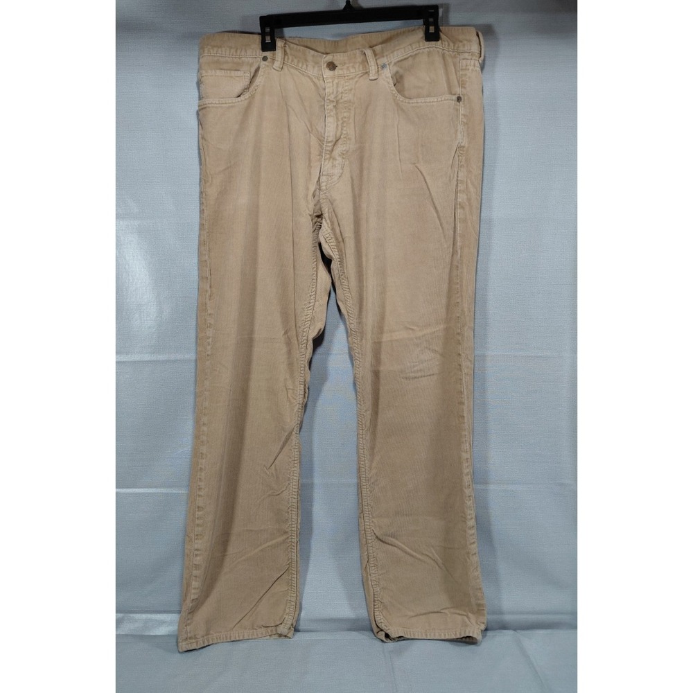 Polo Ralph‎ Lauren Corduroy Pants 38x30 Flat Front Straight Leg Khaki Tan